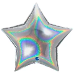 36 inch (91 cm) Grabo Star Glitter Holographic folie ballonnen