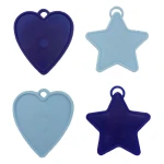 Qualatex (8g) ster & hart ballongewichten blauw