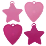 Qualatex (8g) ster & hart ballongewichten roze