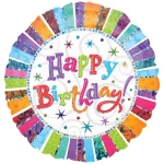 18 Inch (44 cm) Anagram Radiant Birthday folie ballonnen